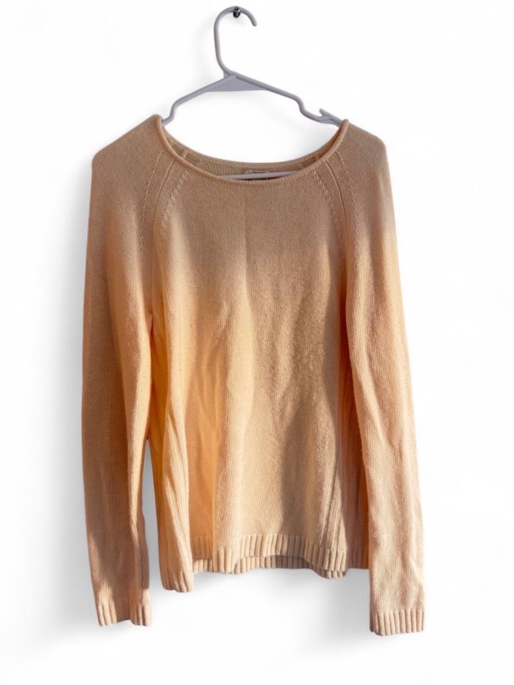 J. Crew Scoopneck Sweater in Peachy Beige